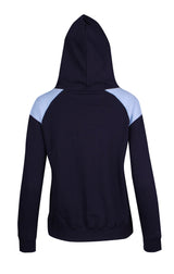 F303UN-Ladies/Juniors  Shoulder Contrast Panel Hoodie