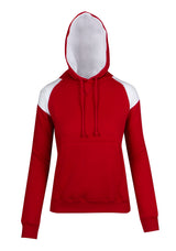 F303UN-Ladies/Juniors  Shoulder Contrast Panel Hoodie