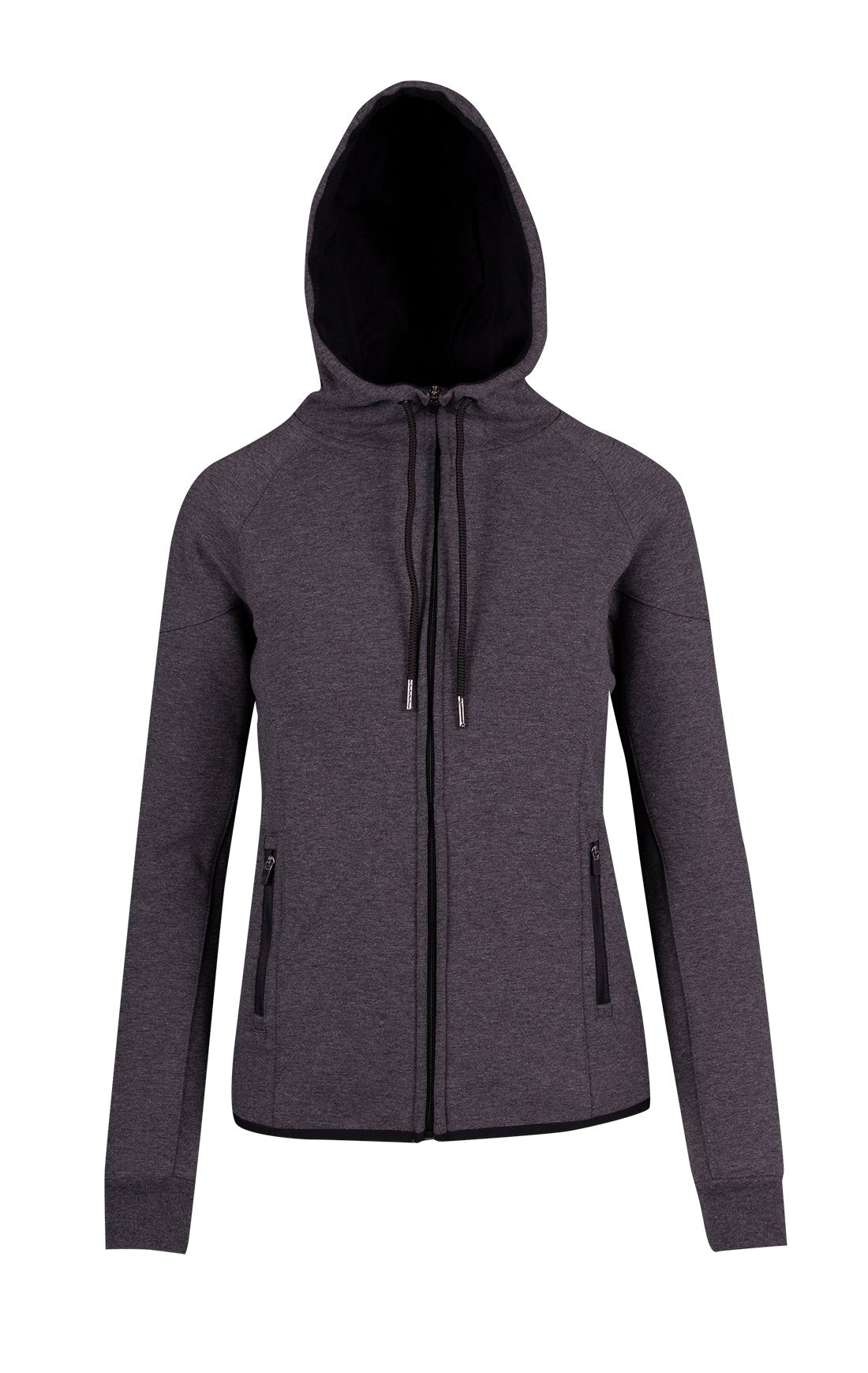 F360UN-LADIES 320gsm Soft cotton/bonded polar fleece Hoodie