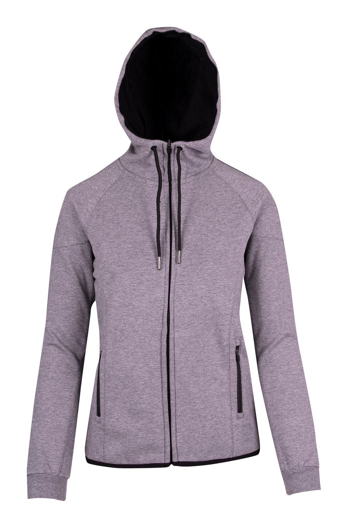 F360UN-LADIES 320gsm Soft cotton/bonded polar fleece Hoodie