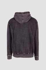 F363AW-Men's Stone Wash Fleece Hoodie