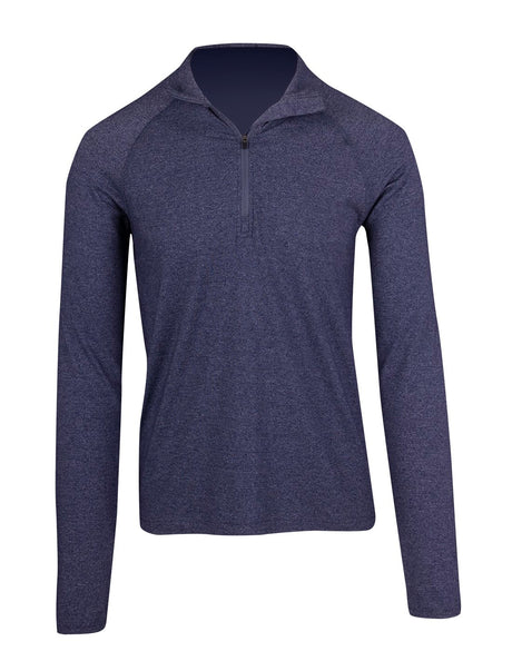 F389HZ-Mens Greatness Half Zip Mock Neck