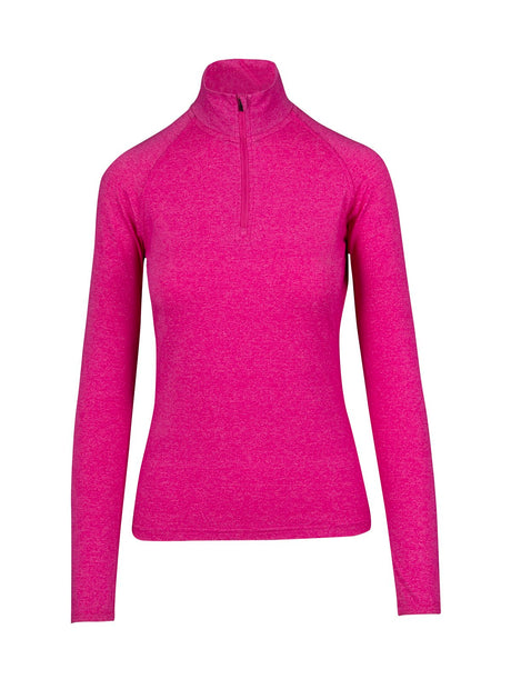 F389LD-Ladies Greatness Half Zip Mock Neck