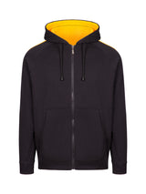 F600HZ-Mens Unbrushed Stripe  Sleeve Hoodie