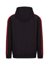 F600HZ-Mens Unbrushed Stripe  Sleeve Hoodie