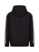 F600HZ-Mens Unbrushed Stripe  Sleeve Hoodie