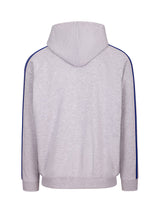 F600HZ-Mens Unbrushed Stripe  Sleeve Hoodie