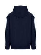 F600HZ-Mens Unbrushed Stripe  Sleeve Hoodie