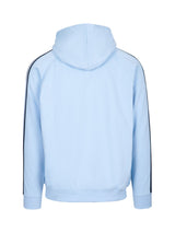 F600HZ-Mens Unbrushed Stripe  Sleeve Hoodie