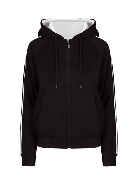 F600UN-Ladies/Junior stripe sleeves Hoodies