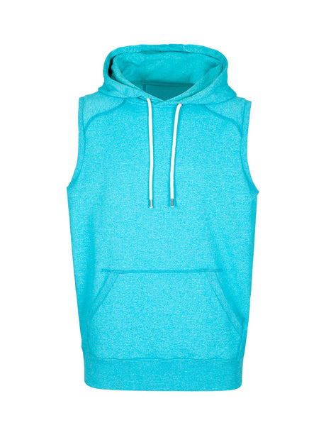 F660PS-Men's Heather SLEEVELESS Hoodies - Greatness Range