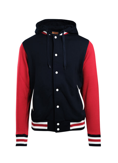 F907HB-Men's Varsity Jacket & Hood