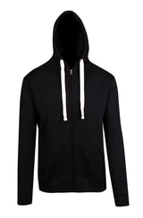 F909HZ-Mens Brushed Heavy Zip Fleece Hoodie