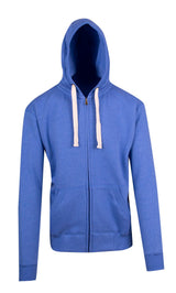 F909HZ-Mens Brushed Heavy Zip Fleece Hoodie