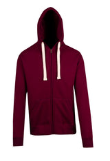 F909HZ-Mens Brushed Heavy Zip Fleece Hoodie