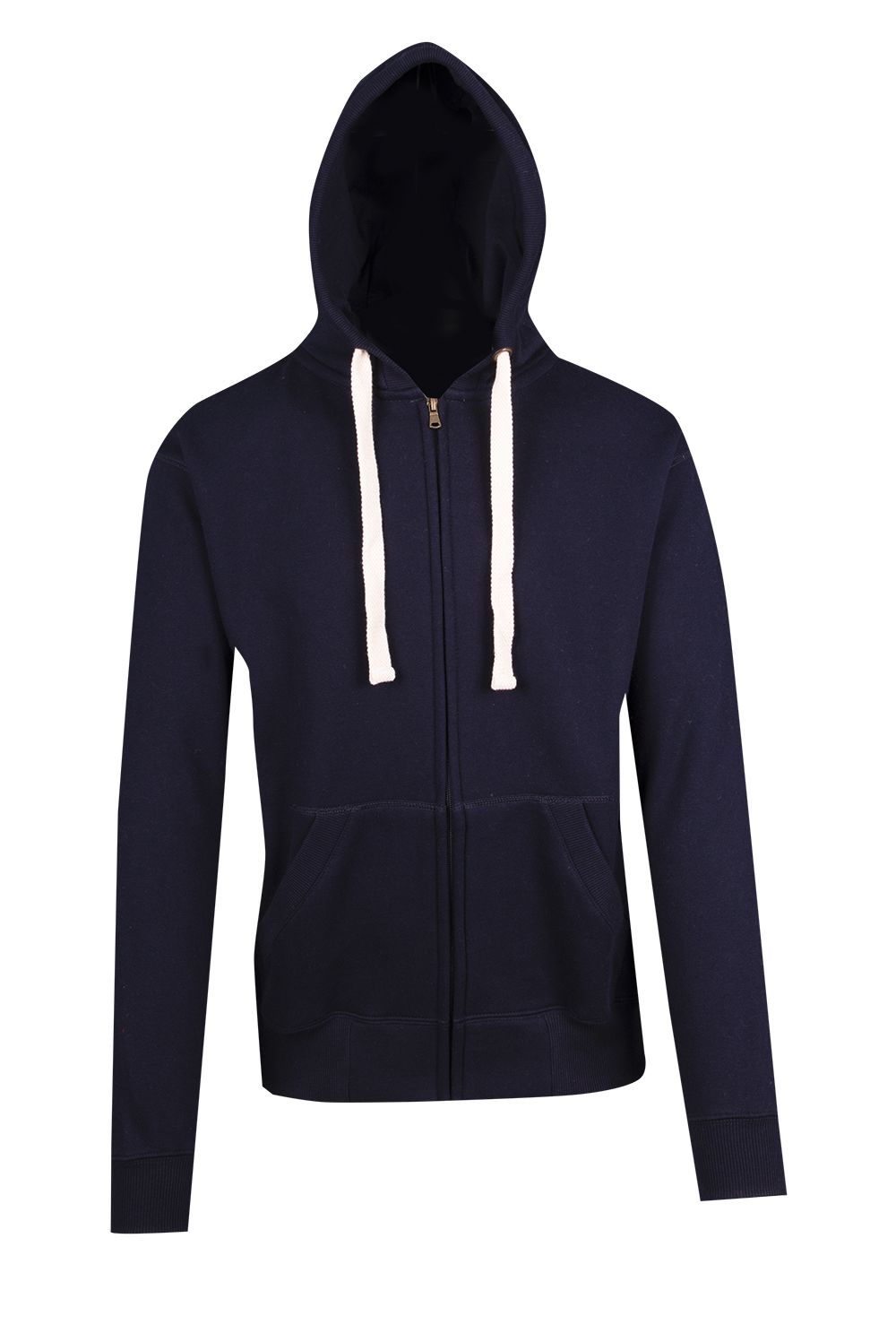 F909HZ-Mens Brushed Heavy Zip Fleece Hoodie