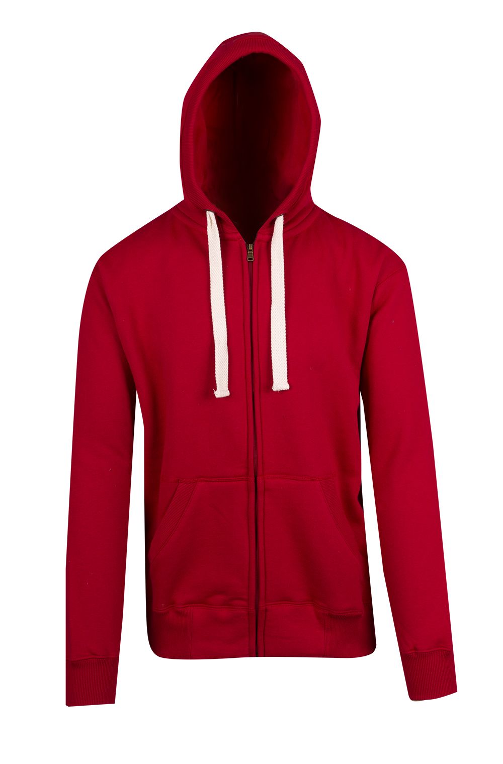 F909HZ-Mens Brushed Heavy Zip Fleece Hoodie