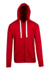 F909HZ-Mens Brushed Heavy Zip Fleece Hoodie