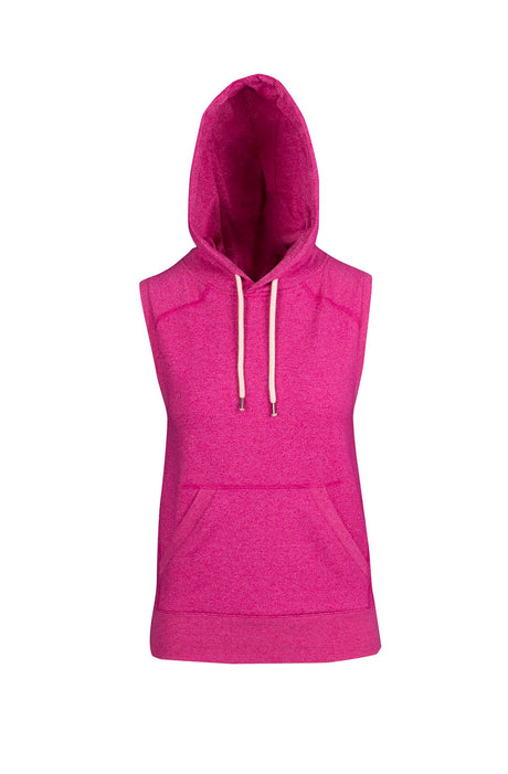 FP66UN-Ladies/Junior Heather SLEEVELESS Hoodies - Greatness Range