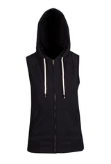 FZ77UN-Ladies/Junior Heather SLEEVELESS ZIP Hoodies - Greatness Range