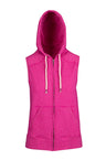 FZ77UN-Ladies/Junior Heather SLEEVELESS ZIP Hoodies - Greatness Range