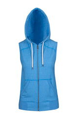 FZ77UN-Ladies/Junior Heather SLEEVELESS ZIP Hoodies - Greatness Range