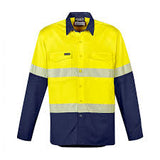 ZW229-Mens Rugged Cooling Hi Vis Segmented Tape Long Sleeve Shirt