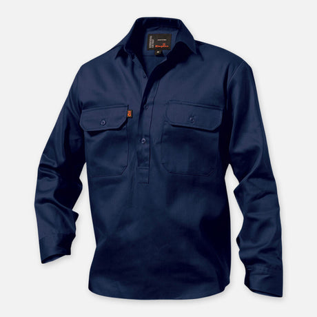 K04020-Closed Front Drill Shirt L/S