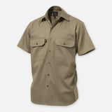 K04030-Open Front Drill Shirt S/S