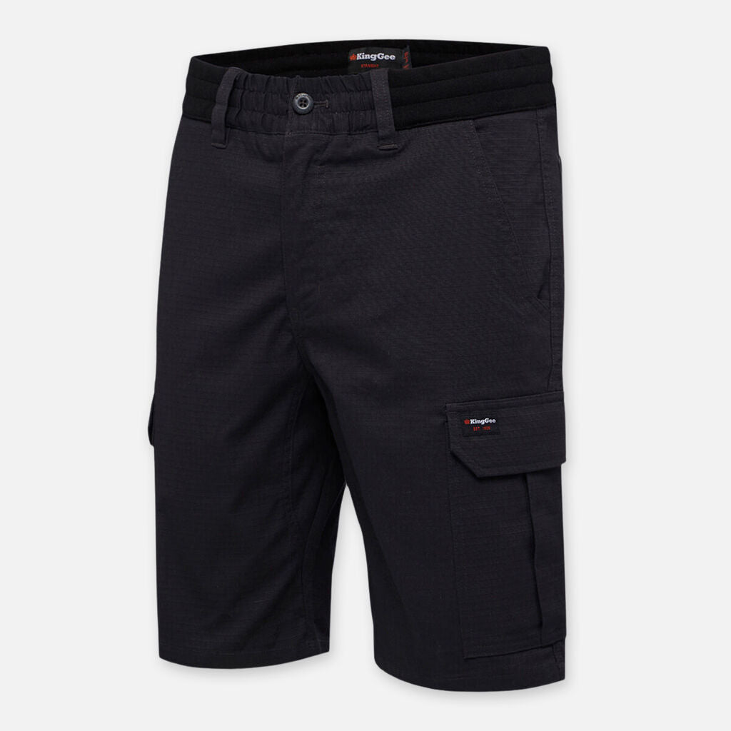 K17007-Rib Comfort Waist Short