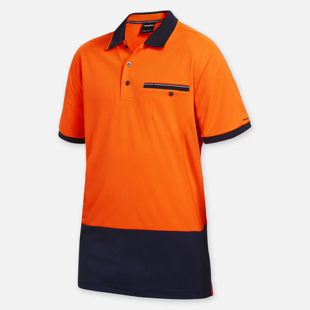 K54845-Workcool 2 Hyperfreeze Hi Vis Polo S/S