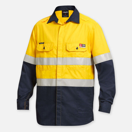 K84000-Shieldtec Lenzing FR Hi-Vis Spliced LS Shirt T (New)