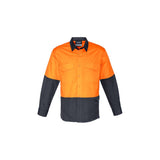 ZW128-Mens Rugged Cooling Hi Vis Long Sleeve Shirt
