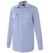 RMPC063-Men's Premium Ultra Fine Cotton, Front Flap Dual Pocket, Long Sleeve Shirt