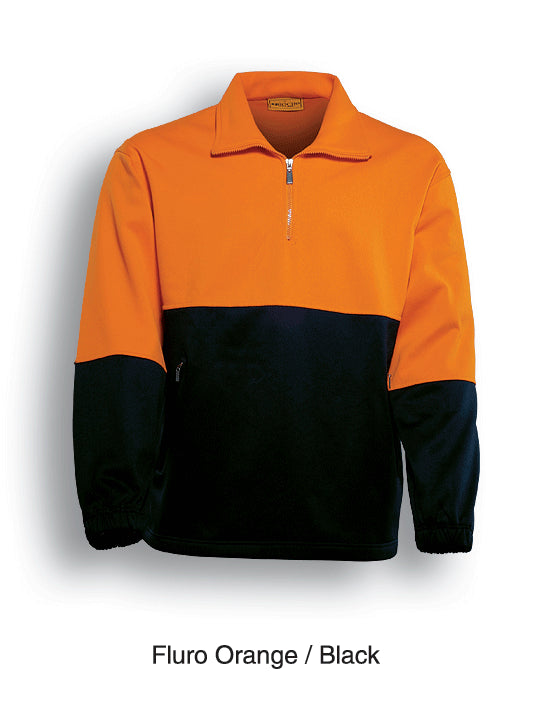 SJ0411-Hi-Vis 1/2 Zip Fleece