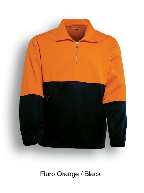 SJ0411-Hi-Vis 1/2 Zip Fleece