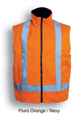 SJ0428-Hi-Vis Reversible Vest With Reflective Tape