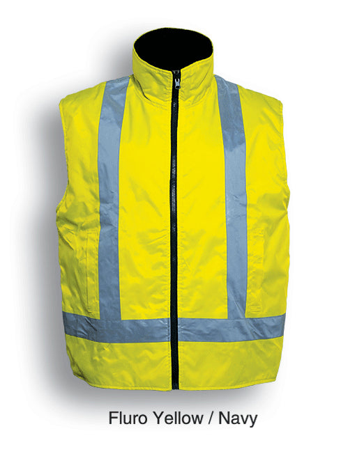 SJ0428-Hi-Vis Reversible Vest With Reflective Tape