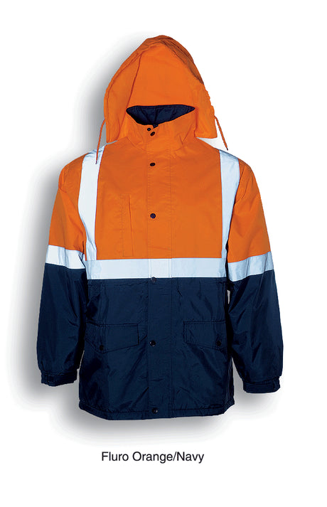 SJ0430-Hi-Vis Polar Fleece Lined Jacket With Tape