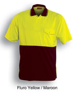 SP0427-Hi-Vis Safety Polo -Short Sleeve