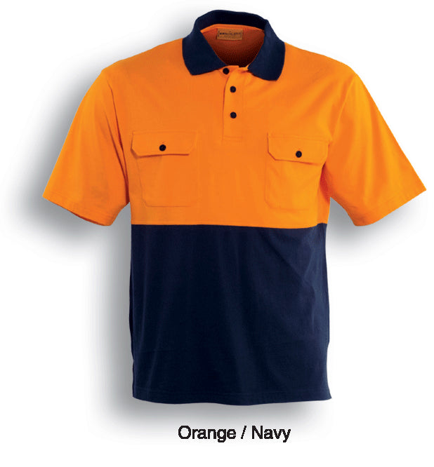 SP1010-Hi-Vis Cotton Jersey Polo S/S