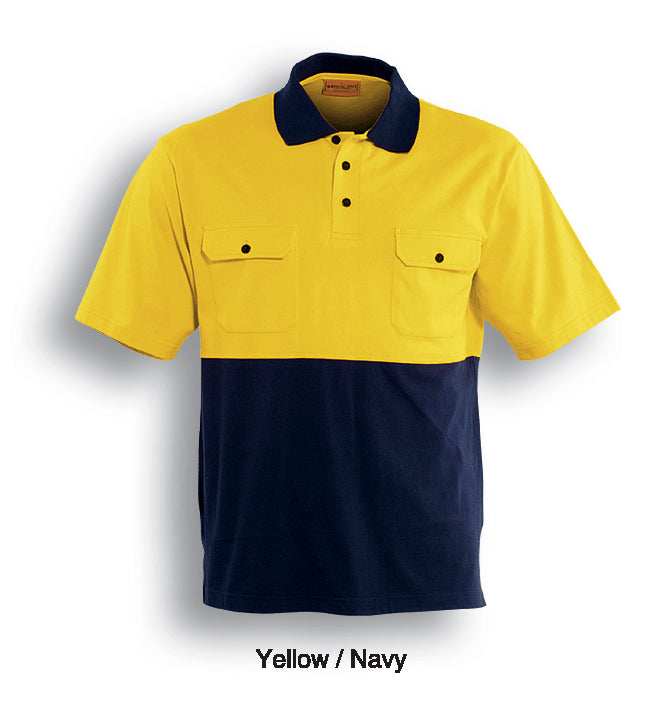 SP1010-Hi-Vis Cotton Jersey Polo S/S