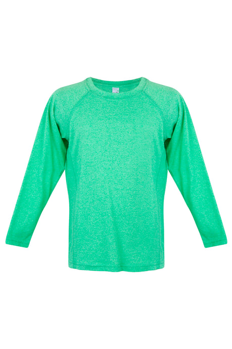 T224KS-KIDS LONG SLEEVES HEATHER TEES