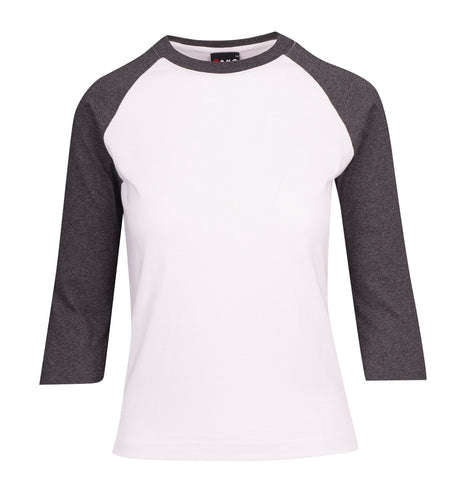 T231RL-Ladies 3/4 Sleeve Raglan Tees