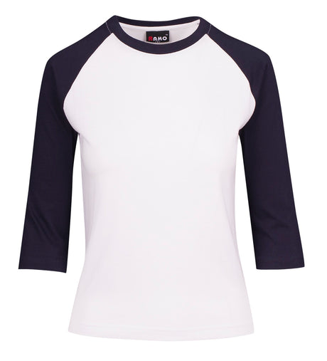 T231RL-Ladies 3/4 Sleeve Raglan Tees