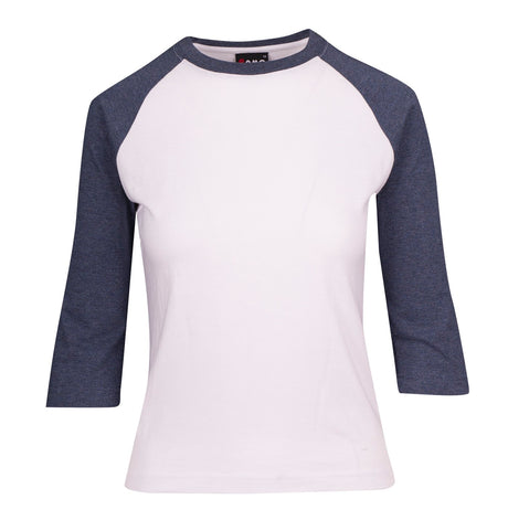 T231RL-Ladies 3/4 Sleeve Raglan Tees