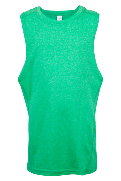 T313KS-Boys Heather SLEEVELESS Tee - Greatness Range