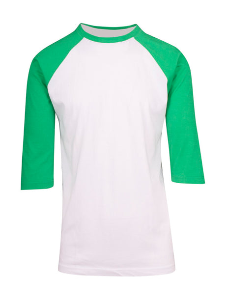 T343RG-Men's 3/4 Sleeve Raglan Tees