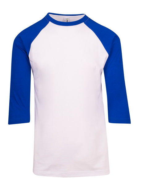 T343RG-Men's 3/4 Sleeve Raglan Tees