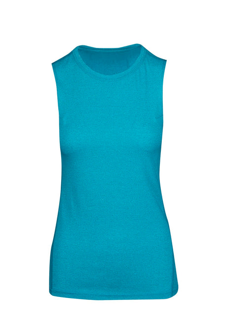 T403LD-Ladies Heather SLEEVELESS Tee - Greatness Range